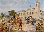 Oscar Pereira da Silva Abjuration of the King - The Acclamation of Amador Bueno Spain oil painting artist